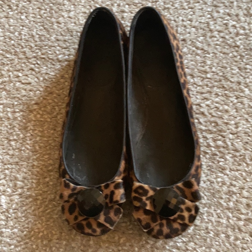 Stuart Weitzman Cheetah Print Fabric Slippers - image 4